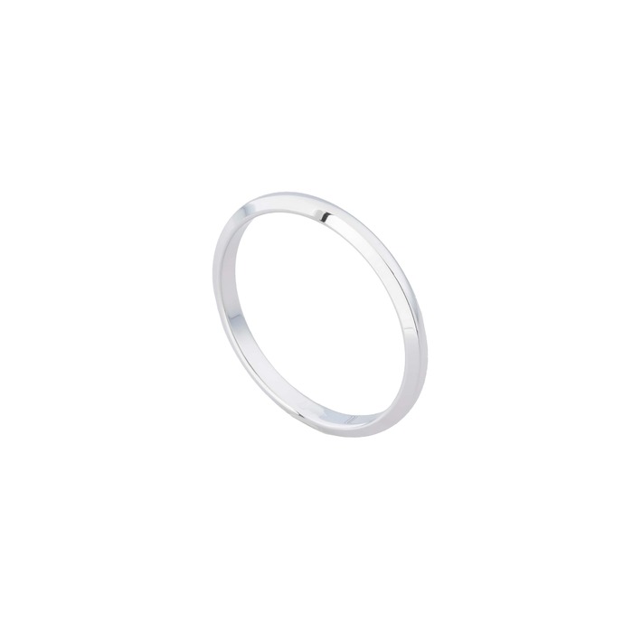 Juweel Atelier P Alfons trouwring witgoud 18 karaat AP R 015 2 W
