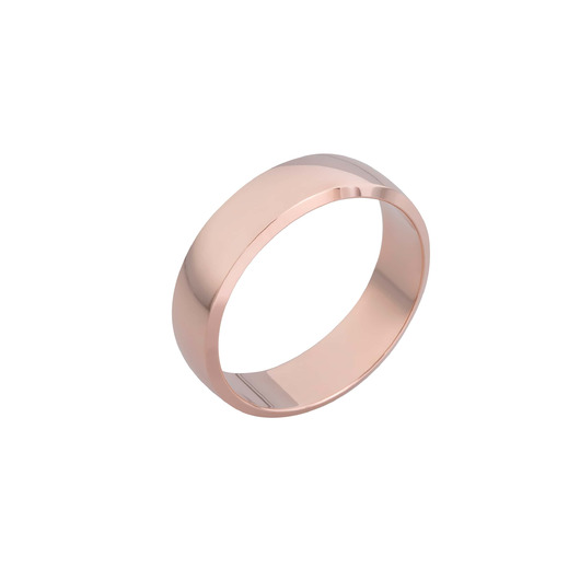 Juweel Atelier P Alfons trouwring rosegoud 18 karaat AP R 015 6 R Juweel Atelier P Alfons trouwring rosegoud 18 karaat AP R 015 6 R