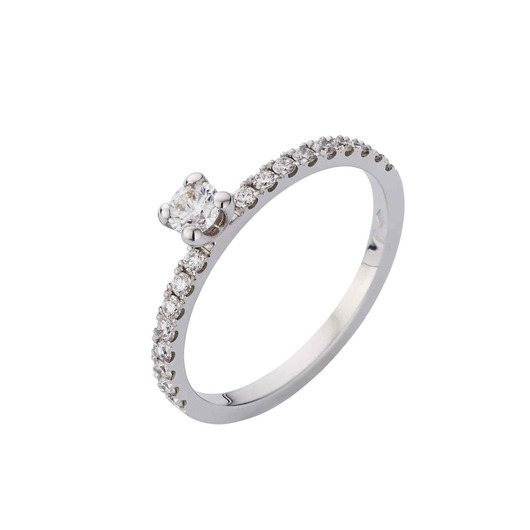 Juweel Atelier P Ring Mireise AP S 007 Witgoud 18 Karaat Juweel Atelier P Ring Mireise AP S 007 Witgoud 18 Karaat