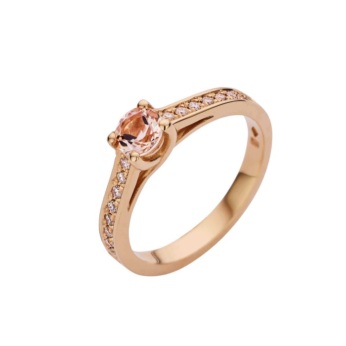 Juweel ATELIER P RING JEANNE AP S 011 Briljant - Roze Beryl