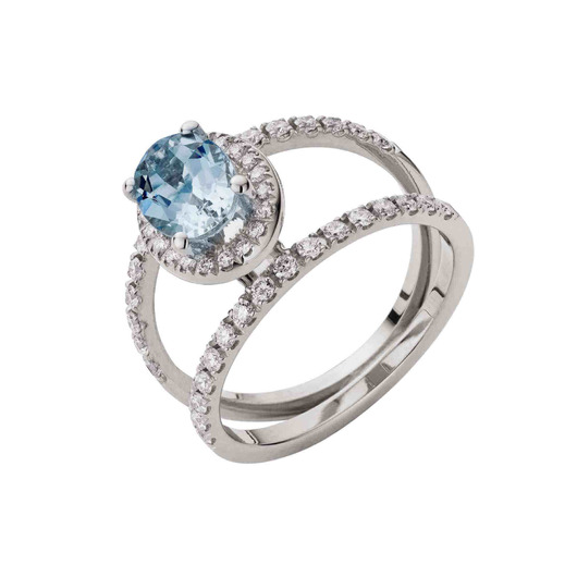 Juweel ATELIER P RING MATHILDA AP S 056 Briljant - Blauwe Beryl Juweel ATELIER P RING MATHILDA AP S 056 Briljant - Blauwe Beryl