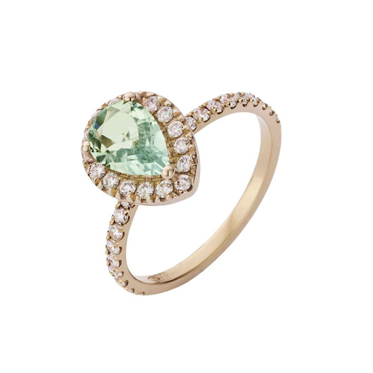 Juweel ATELIER P RING VERONIQUE AP S 058 Briljanten - Groene Beryl Juweel ATELIER P RING VERONIQUE AP S 058 Briljanten - Groene Beryl