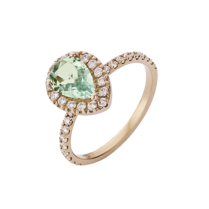 Juweel ATELIER P RING VERONIQUE AP S 058 Briljanten - Groene Beryl