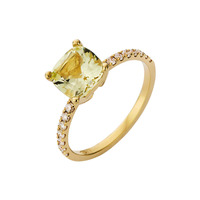 Juweel ATELIER P RING CLARA AP S 077 Geel Berryl Juweel ATELIER P RING CLARA AP S 077 Geel Berryl