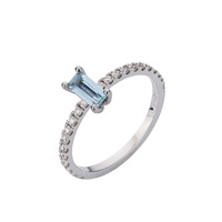 Juweel ATELIER P RING LUNA AP S 074 Briljant - Blauwe Beryl Juweel ATELIER P RING LUNA AP S 074 Briljant - Blauwe Beryl