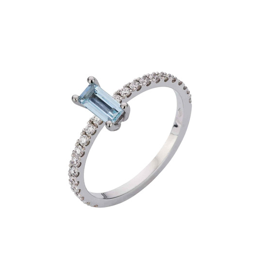 Juweel ATELIER P RING LUNA AP S 074 Briljant - Blauwe Beryl Juweel ATELIER P RING LUNA AP S 074 Briljant - Blauwe Beryl