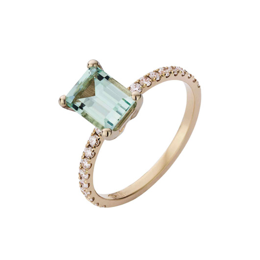 Juweel ATELIER P RING JOANNE AP S 046 Briljant - Groene Beryl Juweel ATELIER P RING JOANNE AP S 046 Briljant - Groene Beryl