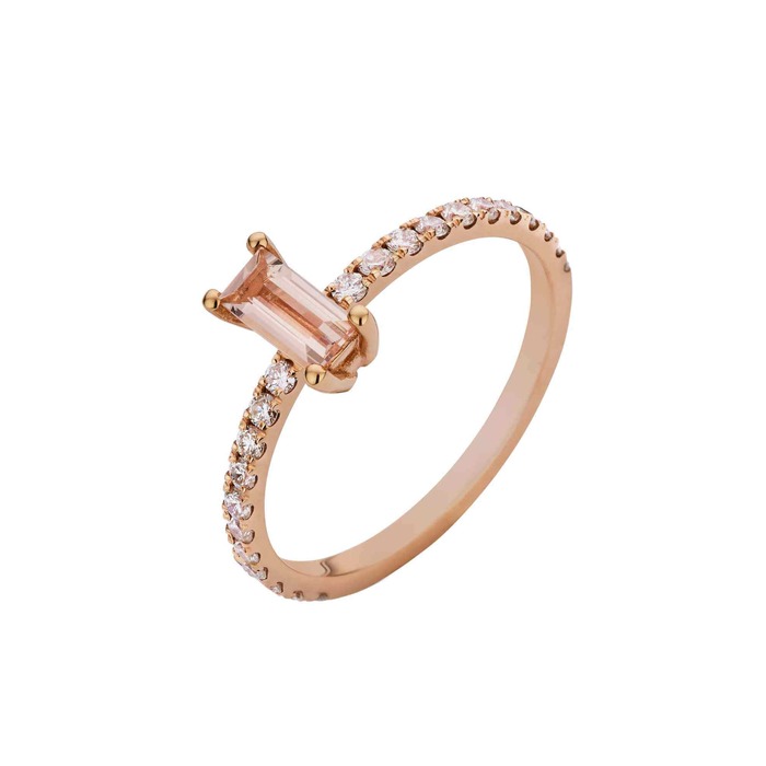 Juweel ATELIER P RING ROMANE AP S 027 Briljant - Roze Beryl