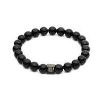 Juweel Gemini Armband Deep Black Onyx D1  Juweel Gemini Armband Deep Black Onyx D1