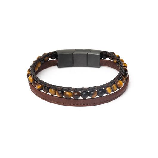 Juweel Gemini Armband Olympus Triple Brown TR2  Juweel Gemini Armband Olympus Triple Brown TR2