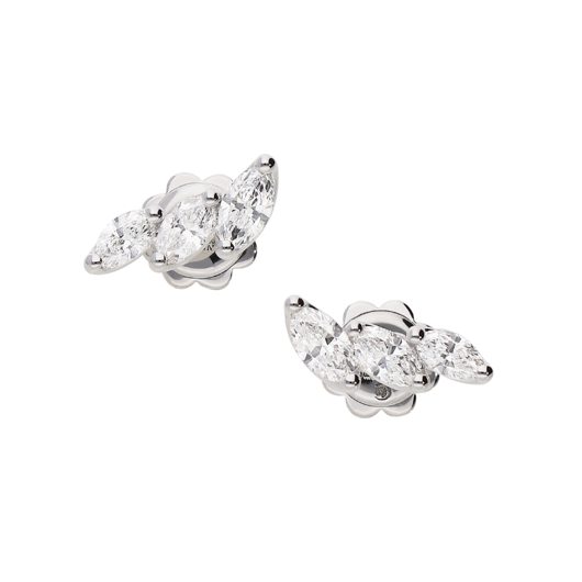 Juweel Clem Vercammen Collection Marquise oorstekers witgoud 18 karaat briljanten B10524/2W-W  Juweel Clem Vercammen Collection Marquise oorstekers witgoud 18 karaat briljanten B10524/2W-W