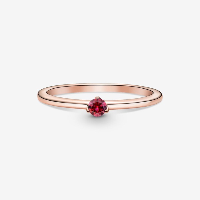 Juweel Pandora rose ring with red cubic zirconia 189259C01 
