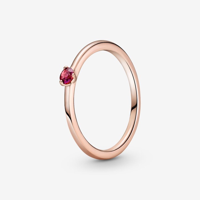 Juweel Pandora rose ring with red cubic zirconia 189259C01 