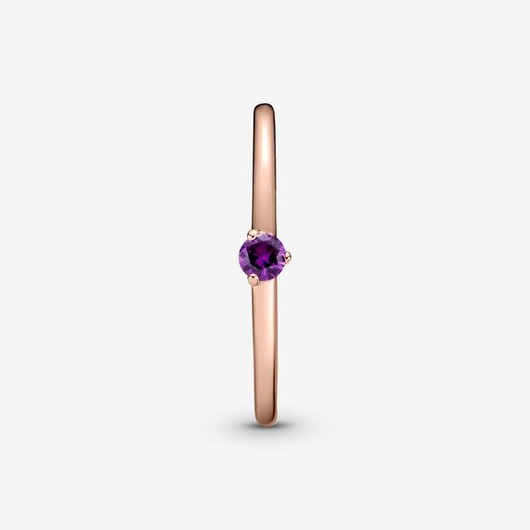 Juweel Pandora rose ring with royal purple crystal 189259C06 