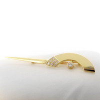Juweel Broche geelgoud 18 karaat briljanten 'CV-1319-TWDH' Juweel Broche geelgoud 18 karaat briljanten 'CV-1319-TWDH'