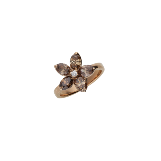 Juweel Clem Vercammen Collection Bloom ring 18 karaat rosé goud met diamant A8593B/BR-R 
