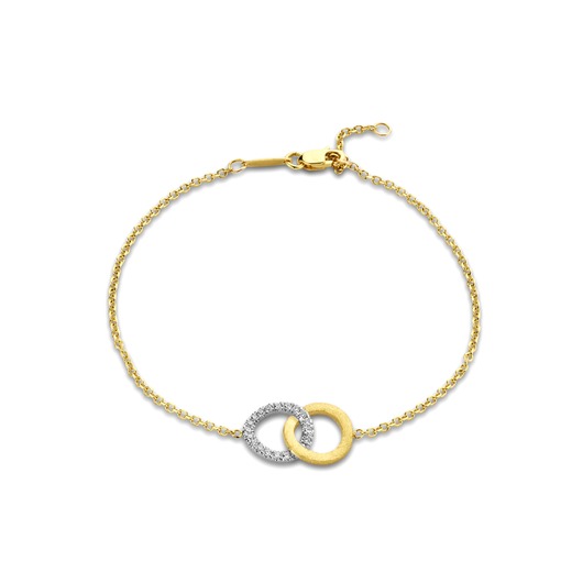 Juweel Femme Adorée armband 18 karaat bicolor goud diamant 03A0316 