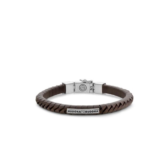 Juweel Buddha To Buddha Komang Small Leather Bracelet Brown 162BR 