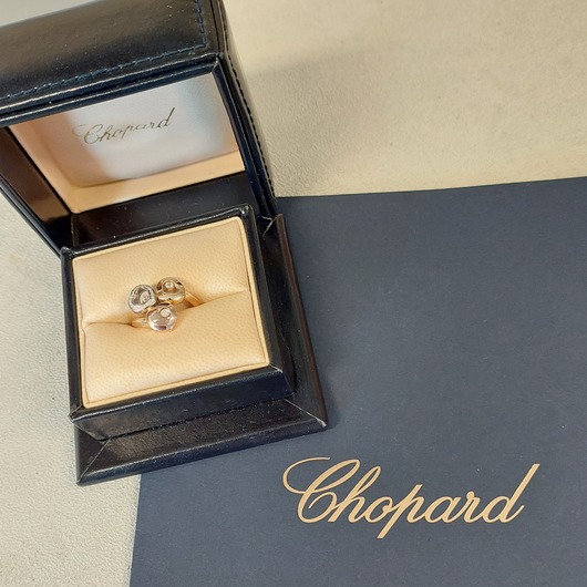 Juweel Chopard ring Happy diamond Tricolor Goud 18 karaat Briljant 829390-9111 '54914/799-TWDH' 