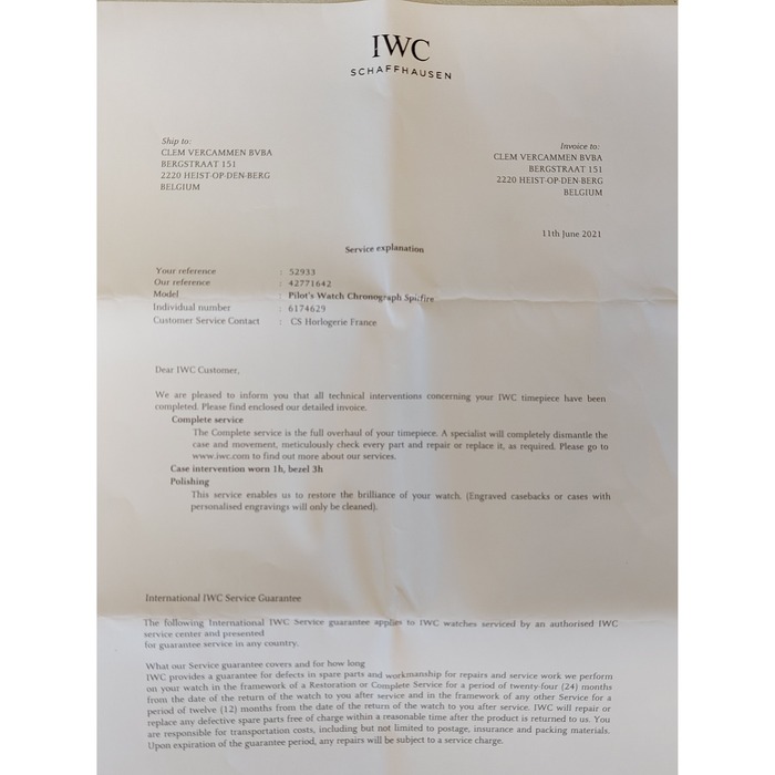 Horloge IWC Spitfire Chronograph IW387901 '55002/451-TWDH'