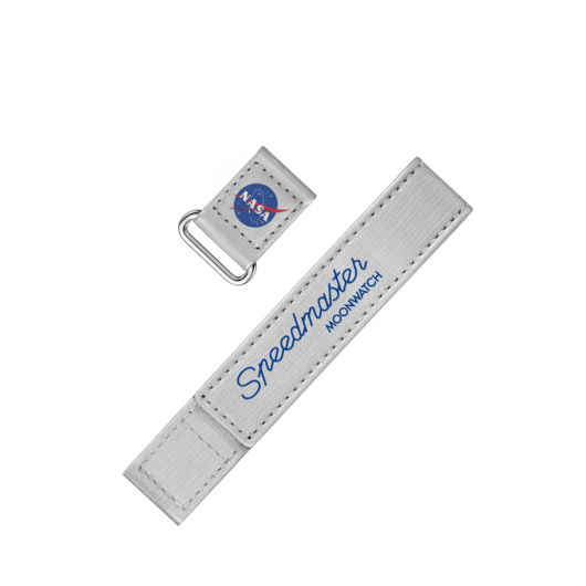  Omega 2-piece grey Speedmaster Moonwatch NASA Velcro strap 032CWZ016040