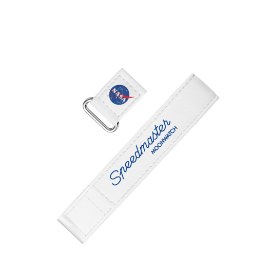  Omega 2-piece White Speedmaster Moonwatch NASA Velcro strap  032CWZ016041