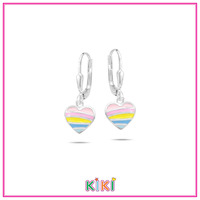 Juweel Kiki oorbellen hart multicolor 65029P Juweel Kiki oorbellen hart multicolor 65029P