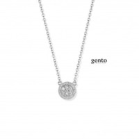 Juweel Gento collier zilver zirconium KB01/43 Juweel Gento collier zilver zirconium KB01/43