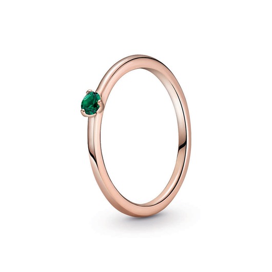 Juweel Pandora rose ring with lake green crystal 189259C05 