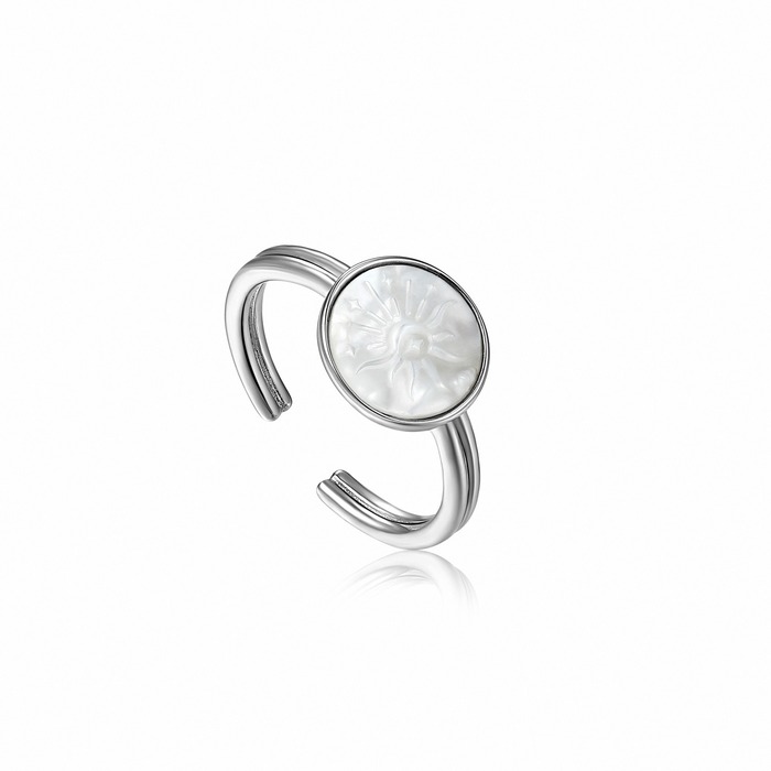 Juweel Ania Haie Wild Soul Sunbeam Emblem Silver Adjustable Ring R030-05H 