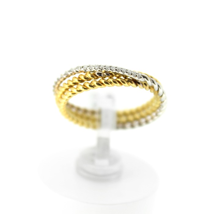 Juweel Pigou ring 18 karaat bicolor goud SR3364BB 'OTL'