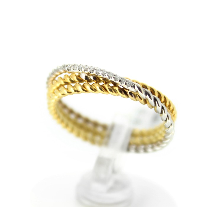 Juweel Pigou ring 18 karaat bicolor goud SR3364BB 'OTL'