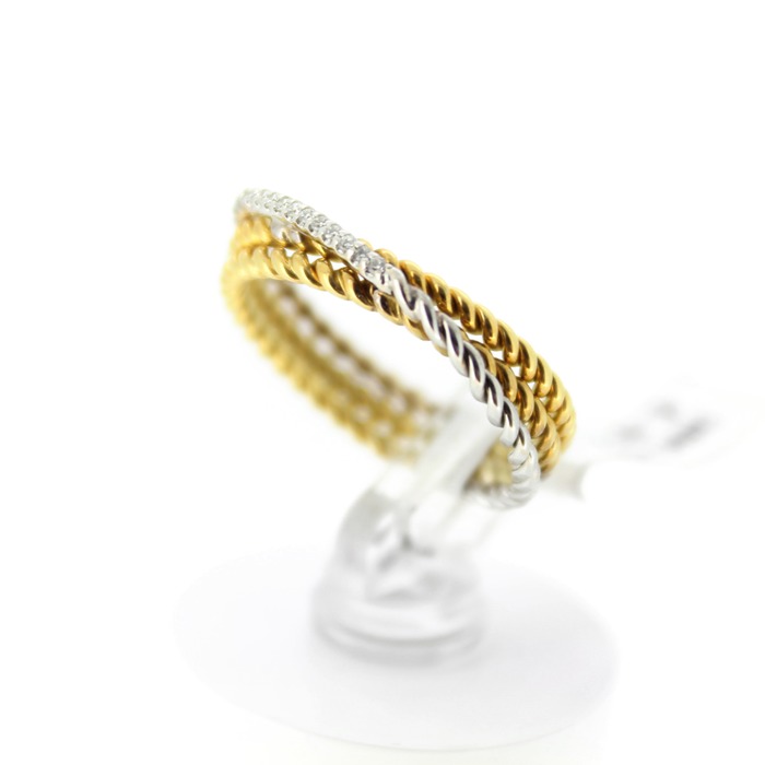 Juweel Pigou ring 18 karaat bicolor goud SR3364BB 'OTL'