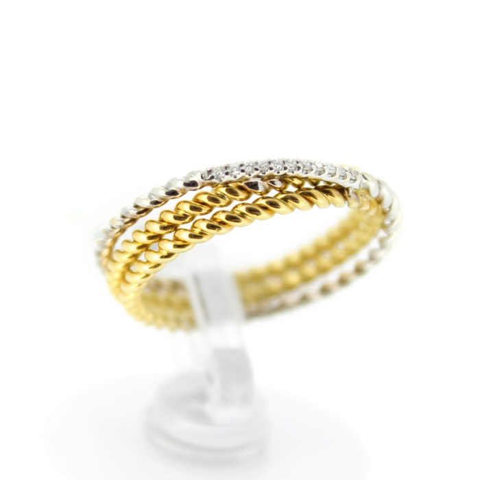 Juweel Pigou ring 18 karaat bicolor goud SR3364BB 'OTL'
