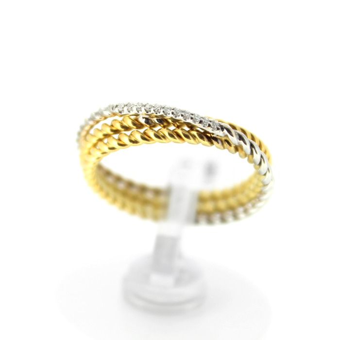 Juweel Pigou ring 18 karaat bicolor goud SR3364BB 'OTL'