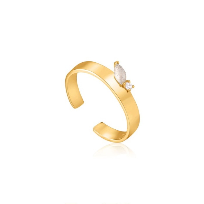 Juweel ANIA HAIE - MIDNIGHT FEVER - MIDNIGHT THICK ADJUSTABLE RING R026-02G