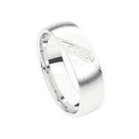 Juweel Trouwring Traditions witgoud 18 karaat Briljant 9T163JW/60 Juweel Trouwring Traditions witgoud 18 karaat Briljant 9T163JW/60