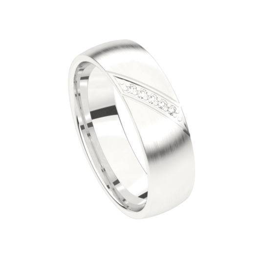 Juweel Trouwring Traditions witgoud 18 karaat Briljant 9T163JW/60 Juweel Trouwring Traditions witgoud 18 karaat Briljant 9T163JW/60