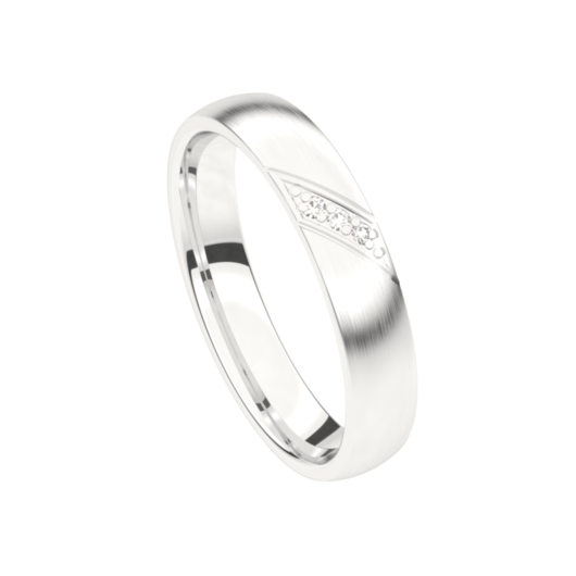 Juweel Trouwring Traditions witgoud 18 karaat Briljant 9T163JW/40 Juweel Trouwring Traditions witgoud 18 karaat Briljant 9T163JW/40