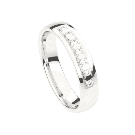 Juweel Trouwring Traditions witgoud 18 karaat Briljant 9T160KW/45 Juweel Trouwring Traditions witgoud 18 karaat Briljant 9T160KW/45