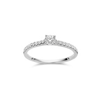 Juweel DULCI NEA RING SOLITAIRE WIT GOUD 18 KARAAT BRILJANT 0.25CT RG42949WG Juweel DULCI NEA RING SOLITAIRE WIT GOUD 18 KARAAT BRILJANT 0.25CT RG42949WG