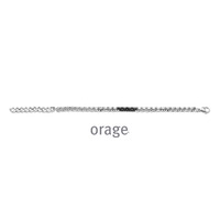 Juweel Orage armband staal zwart heren AS181 Juweel Orage armband staal zwart heren AS181