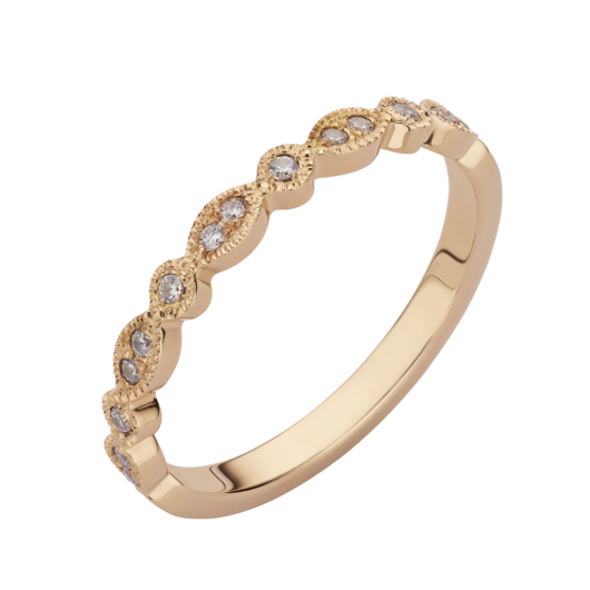 Juweel Atelier P ring 18 karaat rosé goud diamant APR024-1.30-18R 