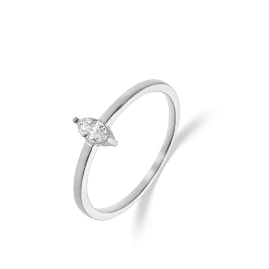 Juweel Beheyt ring 18 karaat witgoud diamant 063809/A/01 