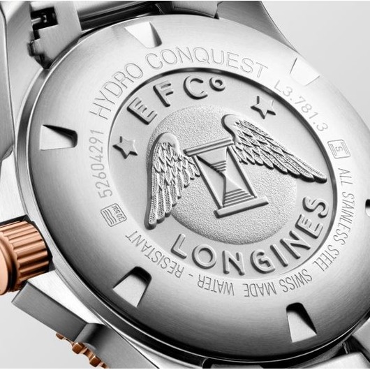 Horloge LONGINES HYDROCONQUEST Grey & Rose L3.781.3.78.7 