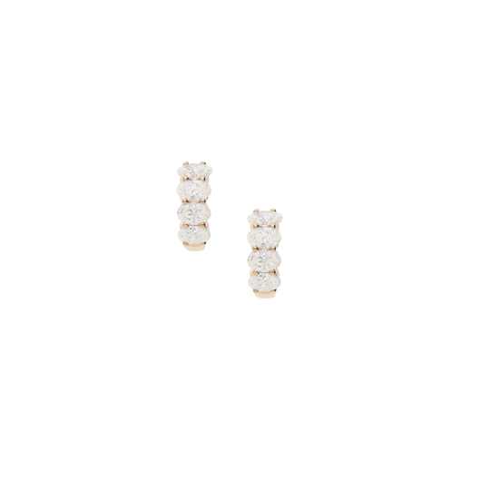 Juweel Clem Vercammen Collection Puro oorstekers 18 karaat rosé goud met diamant B9245/W-R 