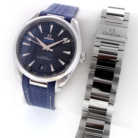 Horloge Omega Seamaster Aqua Terra 220.12.41.21.03.001 met extra staal band '58613-515-TWDH' 