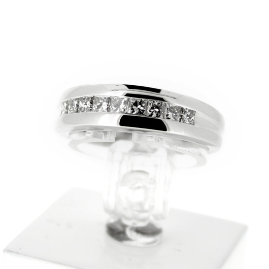 Juweel Ring Witgoud 18 karaat Briljant princess cut '58759-852-TWDH' Juweel Ring Witgoud 18 karaat Briljant princess cut '58759-852-TWDH'