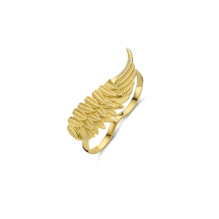 Juweel DIAMANTI PER TUTTI ELI MEGS DOUBLE RING M1887 YELLOW 