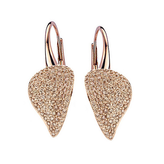 Juweel BIGLI OORBELLEN MINI LEAVES Rose goud 18 karaat 23O80RBRDIA  Juweel BIGLI OORBELLEN MINI LEAVES Rose goud 18 karaat 23O80RBRDIA